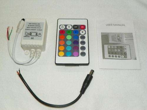 RGB Strip light controller with remote 12Vdc 3 x 2A per channel