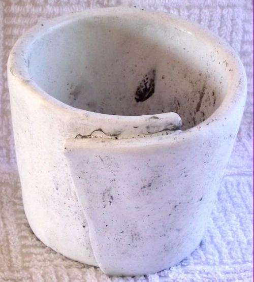 Short round pleat pot - 12 x 10 cm