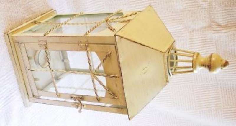 Beautiful Metal Candle Lantern - 39 x 16 cm