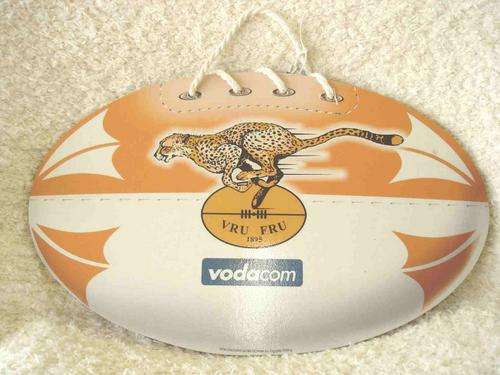 Cheetahs rugbyball wall hanging