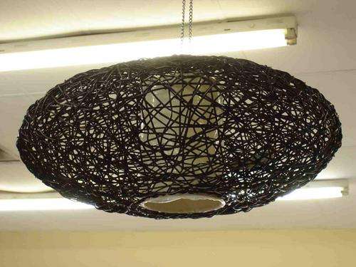 Crazy woven lamp