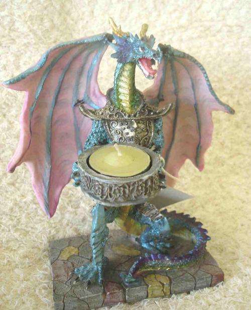 Dragon with candle holder