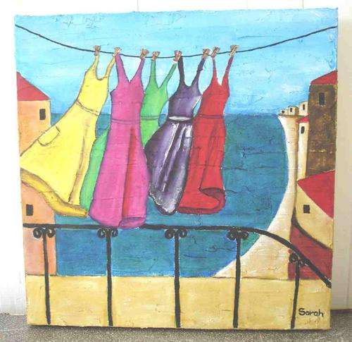 Dress Washing painting