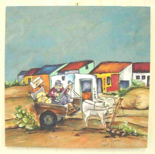 Vegetable merchant painting
