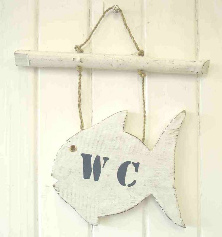 WC Fish hanging