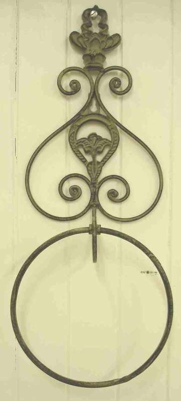 Rustic Iron Towel holder