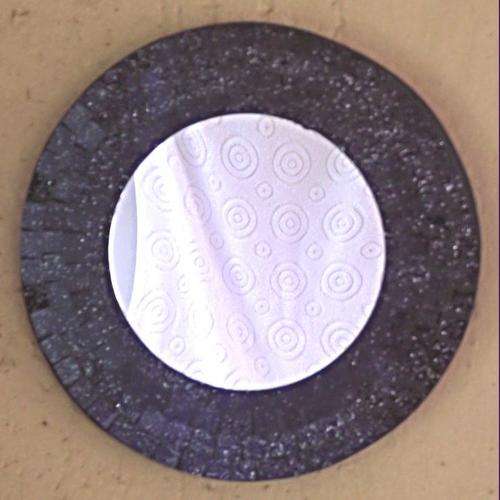 Round purple border 20 cm mosaic mirror