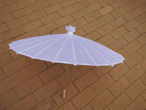 Large Wedding Parasols/Umbrellas -Plain White R35