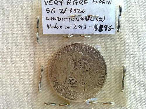 VERY RARE South Africa 1926 Florin / 2 Shillings