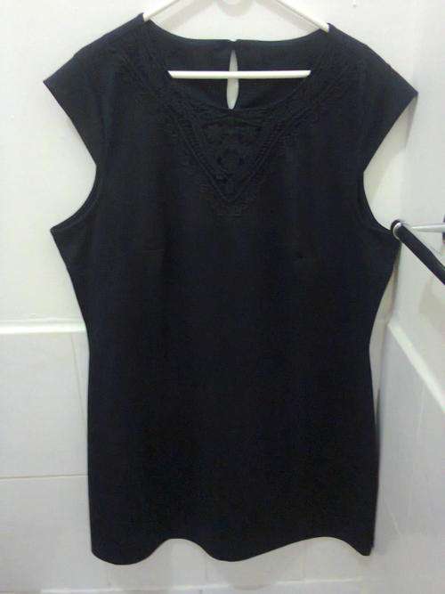 DARK NAVY SHORT DRESS OR LONG TOP - MILADY'S SIZE XL
