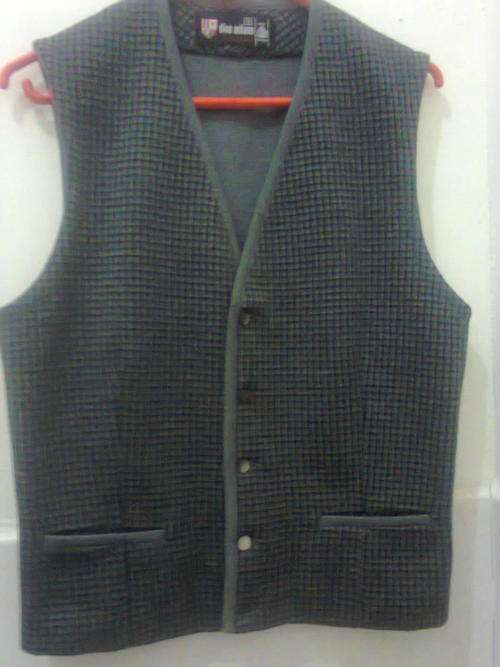 WAISTE COAT GREY/BLACK - SIZE M