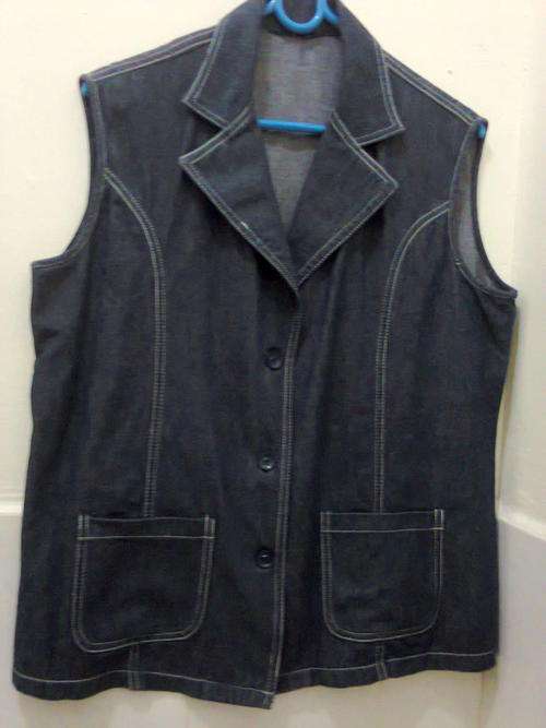 WAISTCOAT OR TOP SOFT DENIM - SIZE XL