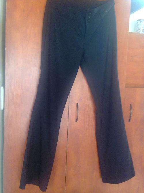BLACK STRETCH PANTS - SIZE L