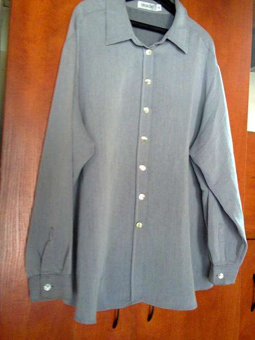 GREY LONG SLEEVE  SHIRT GIORGIO - SIZE XXL