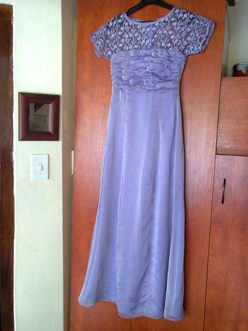 SALE: LILAC LONG DRESS WITH LINING - S
