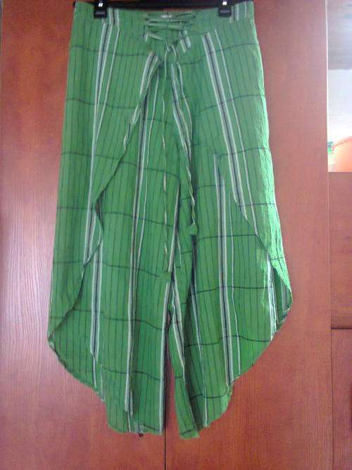 SALE: GREEN PANT/SKIRT COTTON - XL