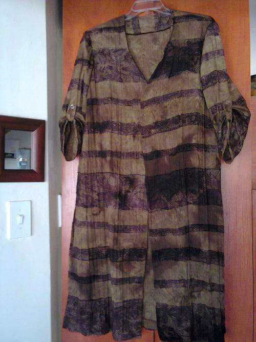 LONG JACKET WITH LACE DETAIL - XL / XXL