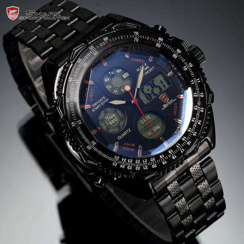 Watch - High Quality Shark Band Sports Men's Watch