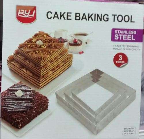 Baking Tools Cake Pan Set Sponge Biscuit Tiered Cake Fondant Cutters Set 3 Piece