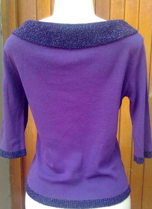 BEAUTIFUL PLUM JERSEY - SIZE: 12