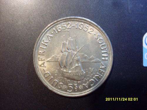 5 Shilling South Africa 1952