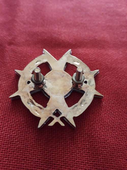 Bophuthatswana Defense Chaplain cap badge- VERY SCARCE