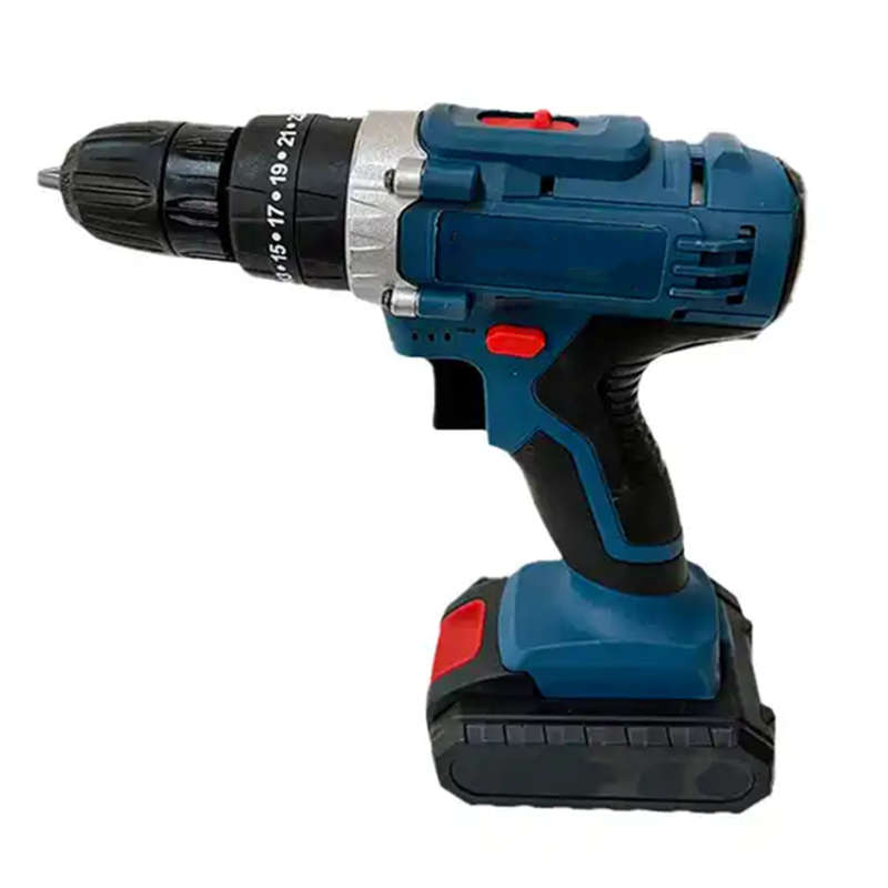 25V Cordless Drill Tool Set with Soft Handle Power Tools Cordless Drill Impact Drill with Tool Box