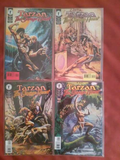 Tarzan, the Savage Heart - complete comic set, issues 1 - 4 (1999) near mint condition
