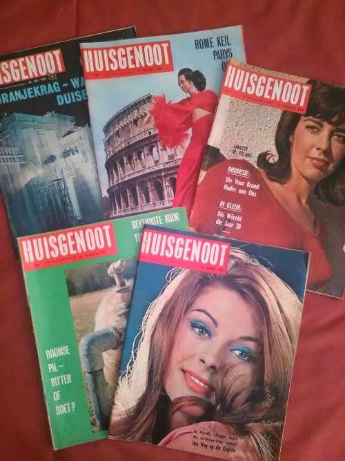 5 x Huisgenoot (2 x 1964, 2 x 1968 en 1969)