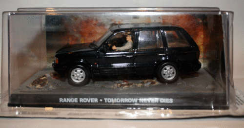 JAMES BOND 007 CAR COLLECTION No 34 Range Rover 4.6 HSE - Tomorrow Never Dies - Cracked Display Case