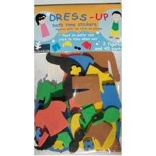Bath time foam stickers - dress up