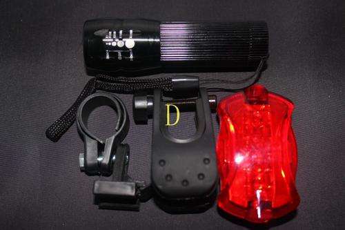 Waterproof  LED Bike Bicycle Front Head Lamp +Rear Light