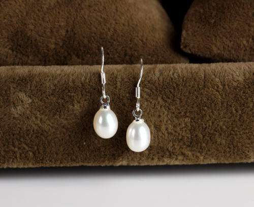 925 silver 6-7mm Pearl earrings