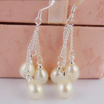 7-7.5mm zircon Pearl earrings