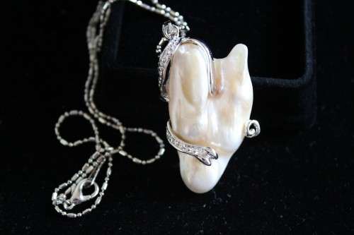 baroque style 18-20mm pearl necklace
