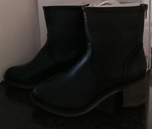 Black Mid-Calf Boots
