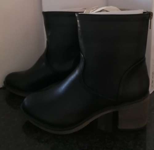 Black Mid-Calf Boots