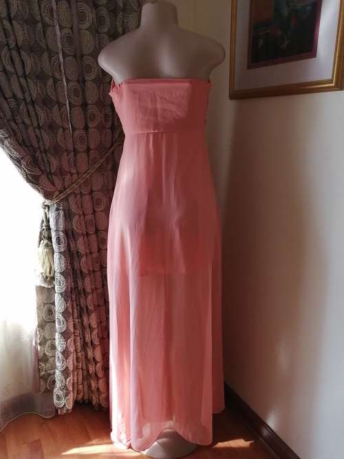 Peach Sweetheart Evening Dress