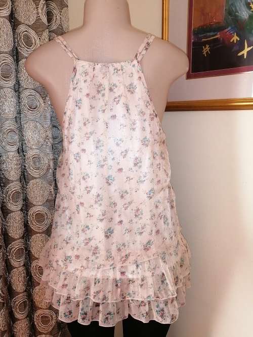Beautiful Pink Summer Top With Button Detail