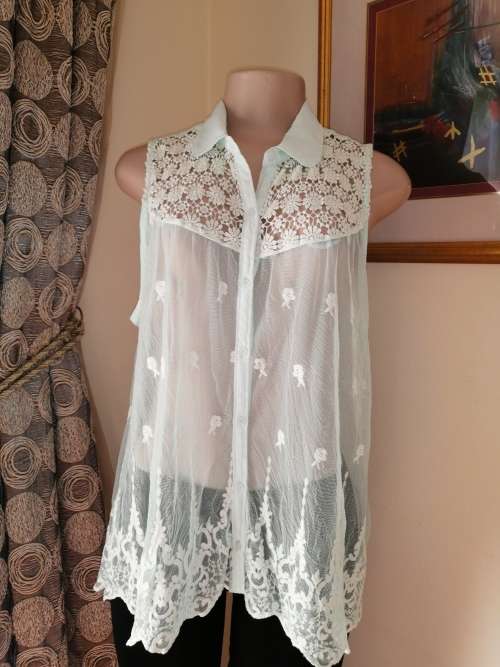 Beautiful Mint Lace Top