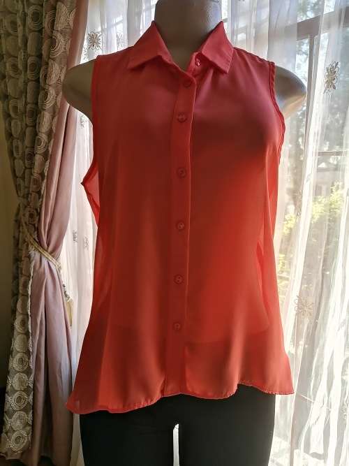 Lovely Orange chiffon Blouse
