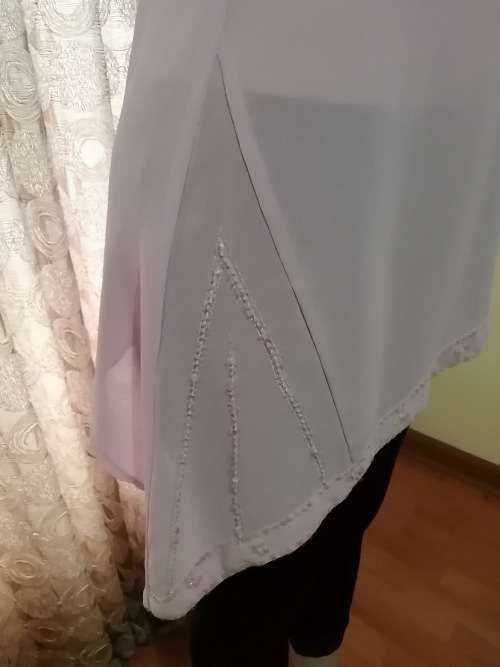 Pretty Lilac Top With Bead Detail