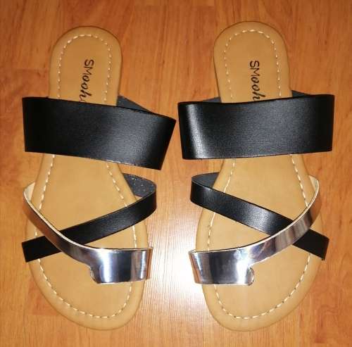 Black and Silver Slip Ins
