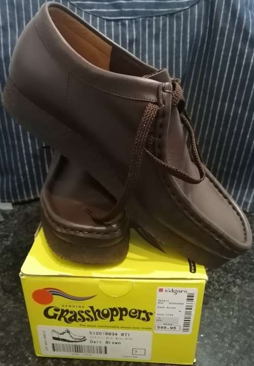 Genuine Grasshopper Dark Brown Men`s Shoes