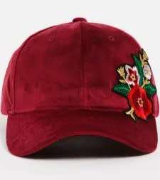 Woman`s Burgundy Cap