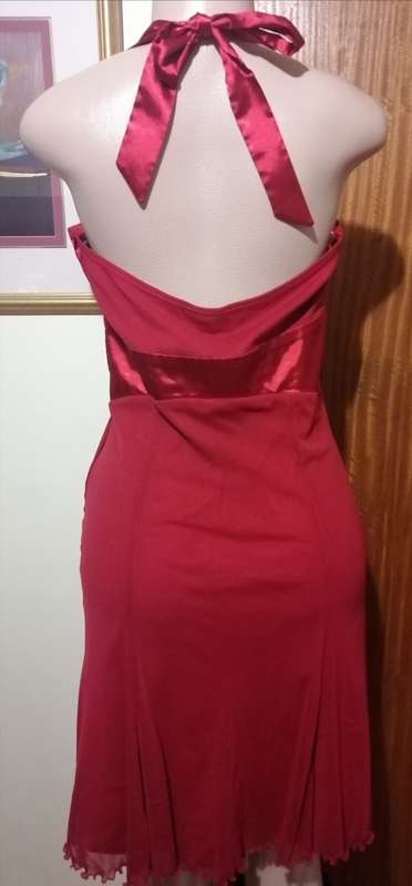 Red Rose Detailed Dress