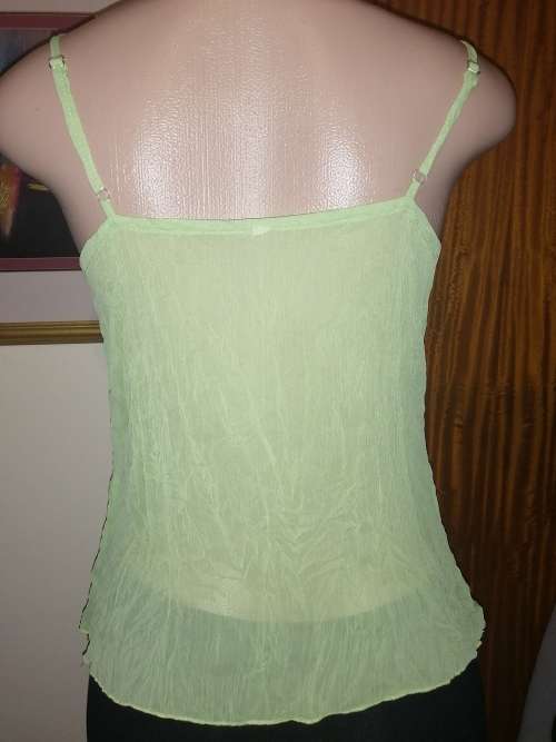 Pale Green Top With Bead Detail
