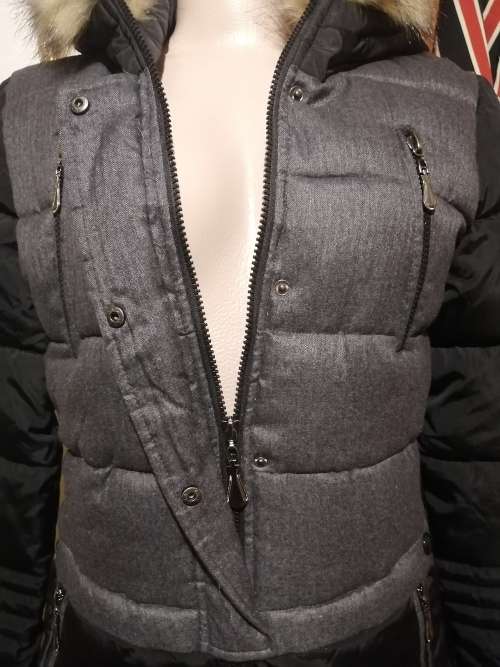 Colour Block Quilted Jacket
