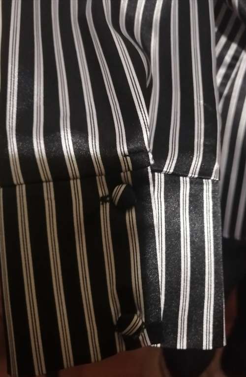 Black and white Stripe Ladies shirt