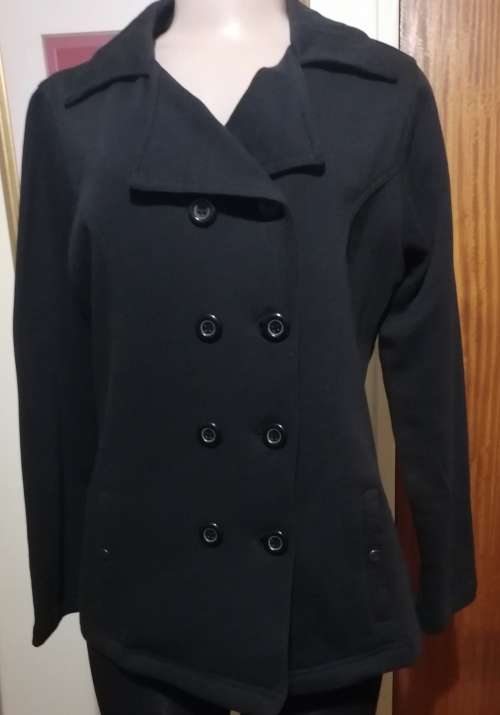 Double Breasted Black Jacket